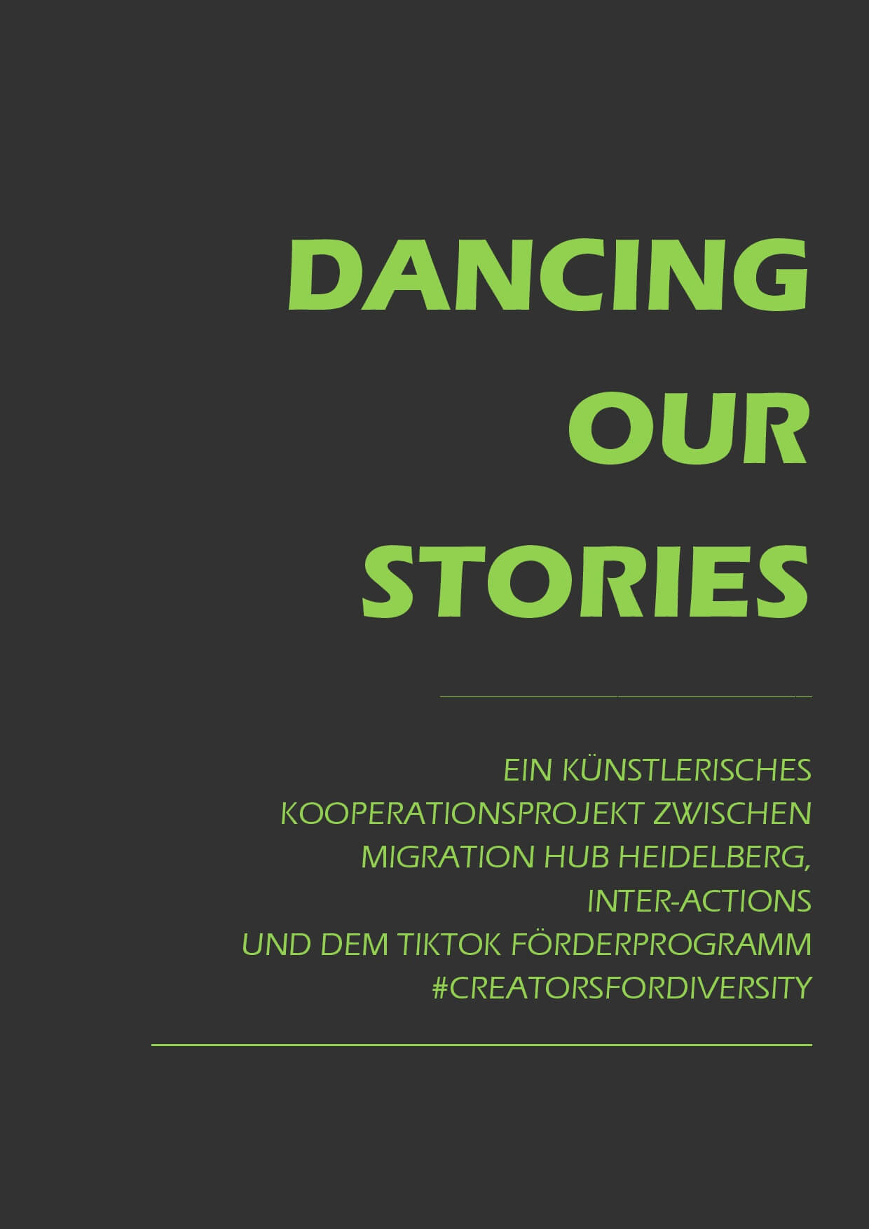 Dancing our Stories Cover